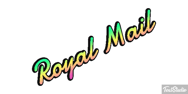 Royal Mail Text effect