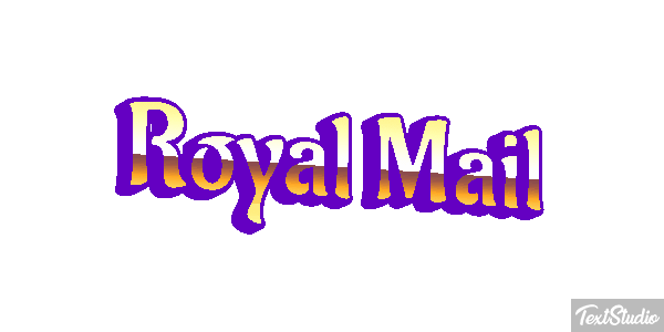 Royal Mail Text effect