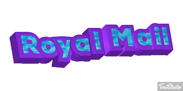 Royal Mail Text effect