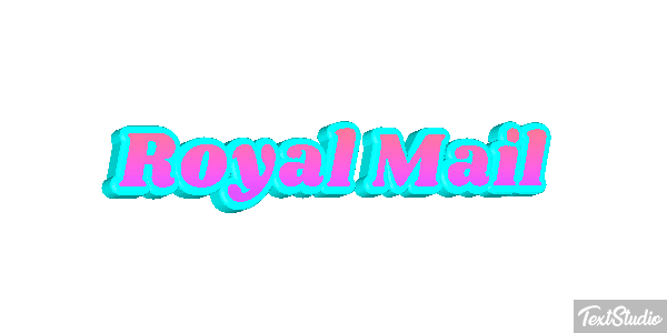 Royal Mail Text effect