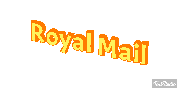 Royal Mail Text effect