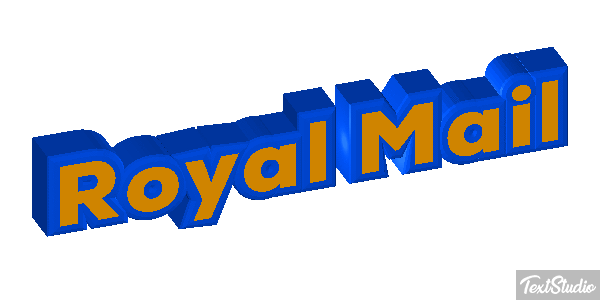 Royal Mail Text effect
