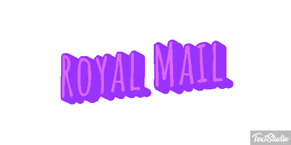 Royal Mail Text effect