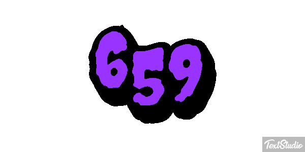 659 Tekst effect