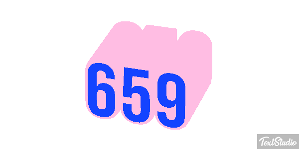659 Tekst effect