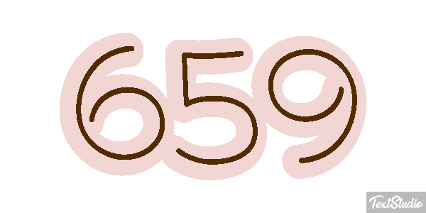 659 Tekst effect