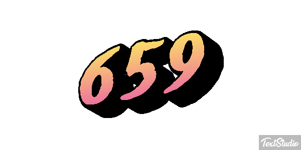 659 Tekst effect