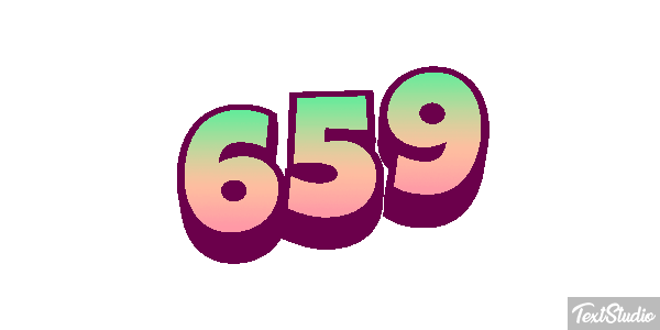 659 Tekst effect