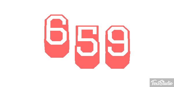 659 Tekst effect