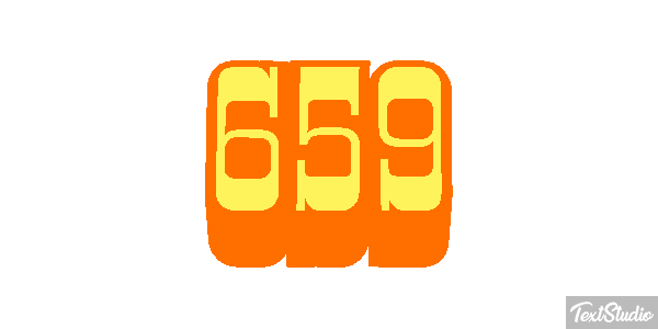 659 Tekst effect