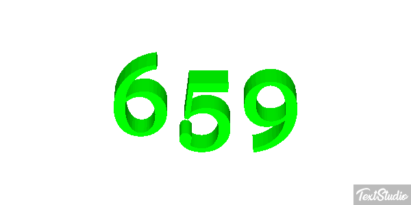 659 Tekst effect