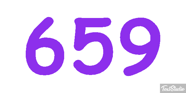 659 Tekst effect