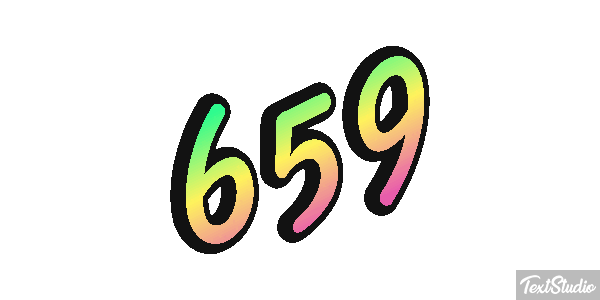 659 Tekst effect