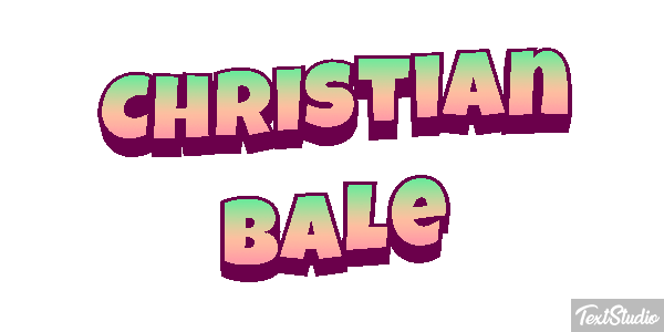 Christian Bale Effetto testo