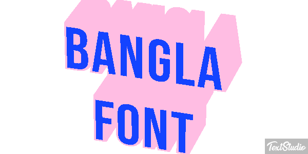 Bangla Font Text effect