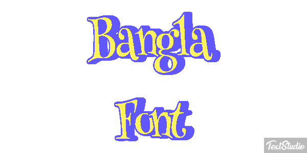 Bangla Font Text effect