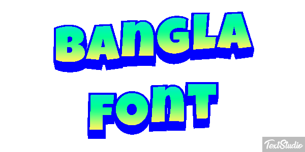 Bangla Font Text effect