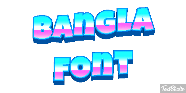 Bangla Font Text effect