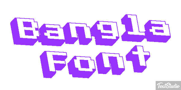 Bangla Font Text effect