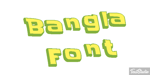 Bangla Font Text effect