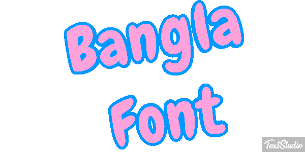 Bangla Font Text effect