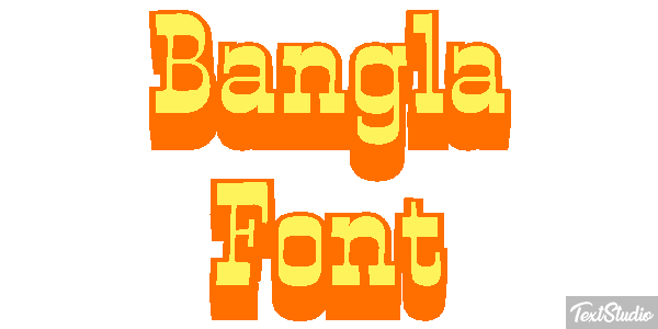 Bangla Font Text effect