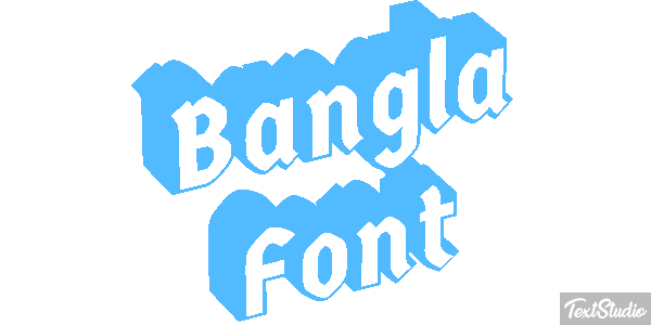 Bangla Font Text effect