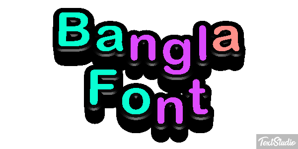 Bangla Font Text effect