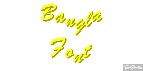 Bangla Font Text effect