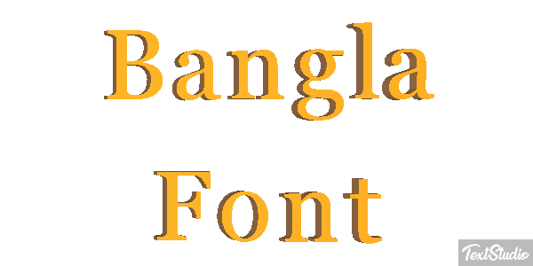 Bangla Font Text effect