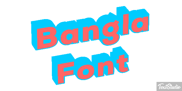 Bangla Font Text effect