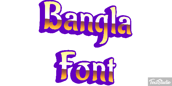 Bangla Font Text effect