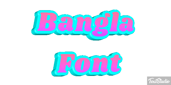 Bangla Font Text effect