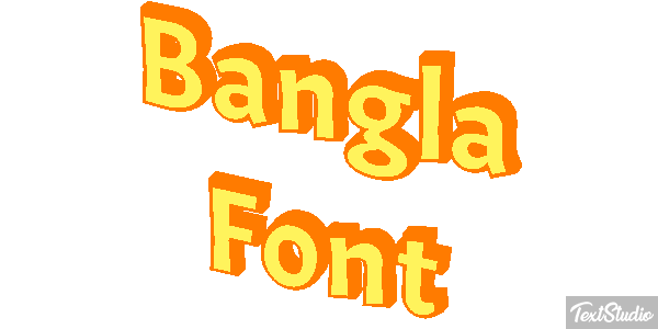Bangla Font Text effect