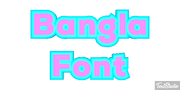 Bangla Font Text effect