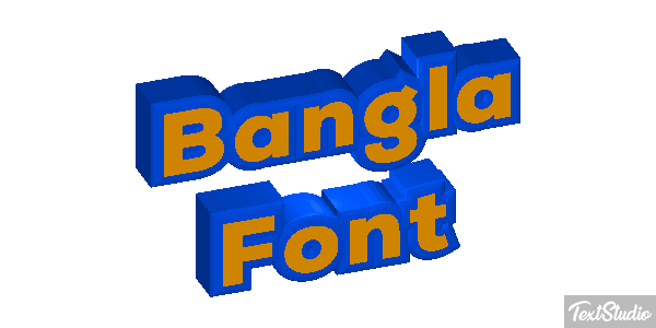 Bangla Font Text effect
