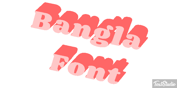 Bangla Font Text effect