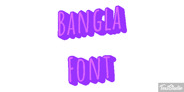 Bangla Font Text effect