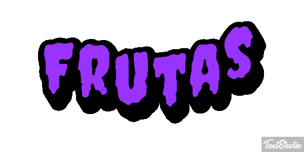 Frutas Text effect