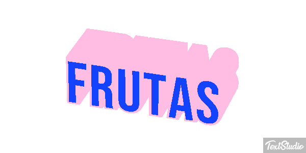 Frutas Text effect