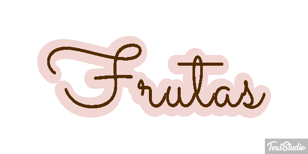 Frutas Text effect