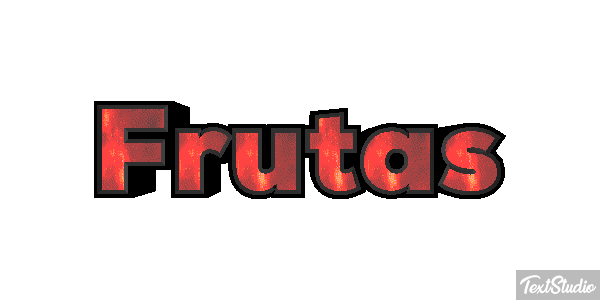 Frutas Text effect
