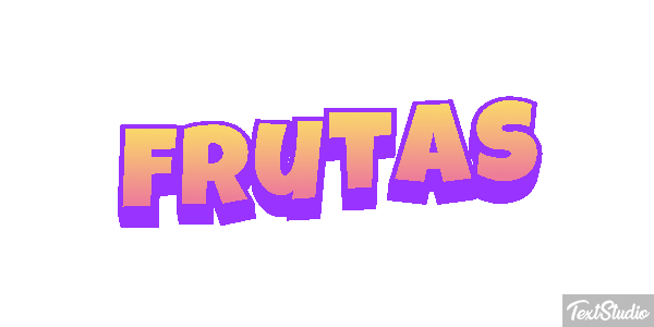 Frutas Text effect