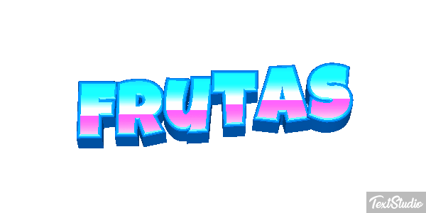 Frutas Text effect