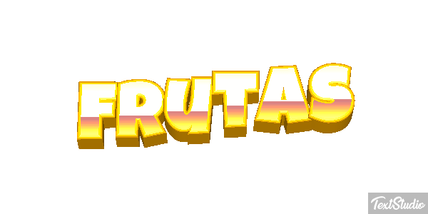 Frutas Text effect