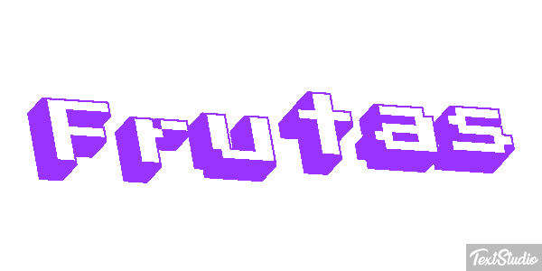 Frutas Text effect