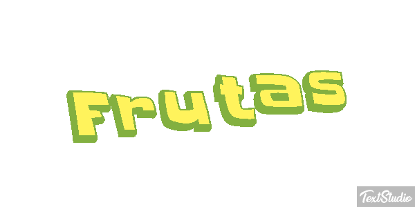 Frutas Text effect