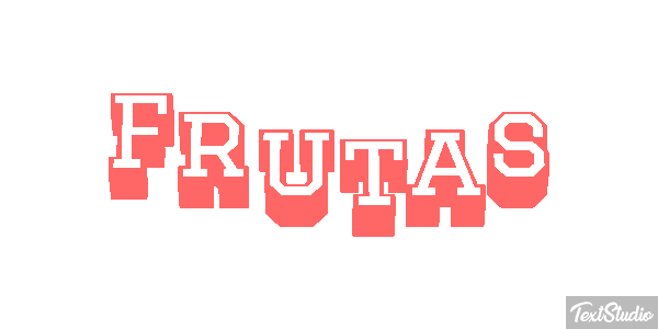 Frutas Text effect