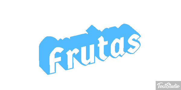 Frutas Text effect