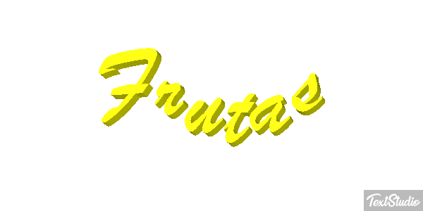 Frutas Text effect